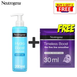 Neutrogena Hydro Boost Cleanser 200ml + Free Timeless Boost Mask