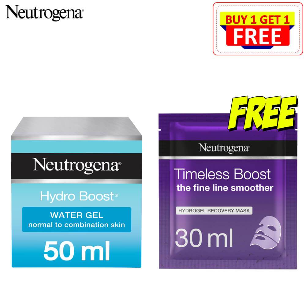 Neutrogena Hydro Boost Water Gel 50ml + Free Timeless Boost Mask