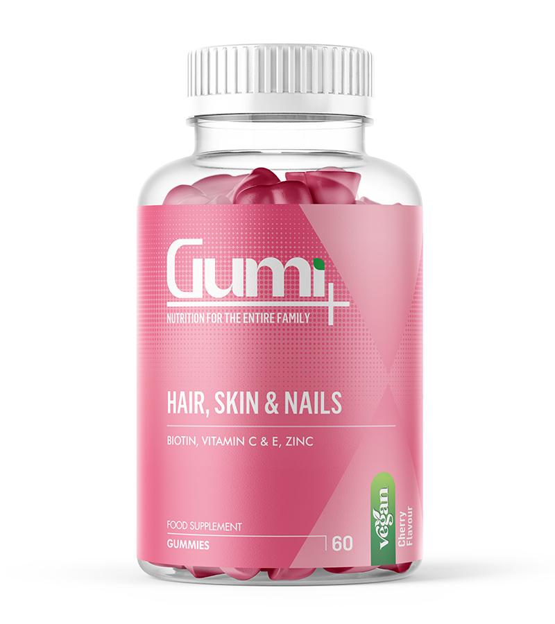 Gumi Plus Hair Skin and Nails Biotin Gummies