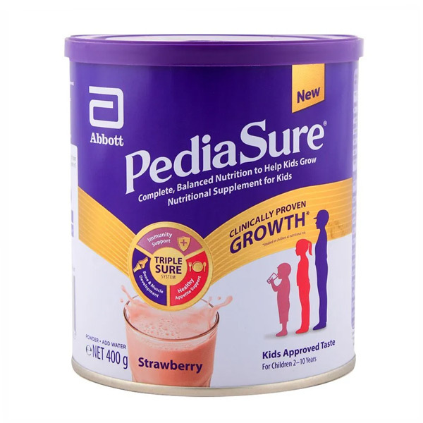 Pediasure Triplesure Milk Powder Strawberry 400g