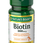 Nature's Bounty Biotin, 1000mcg, 100 Coated Tablets